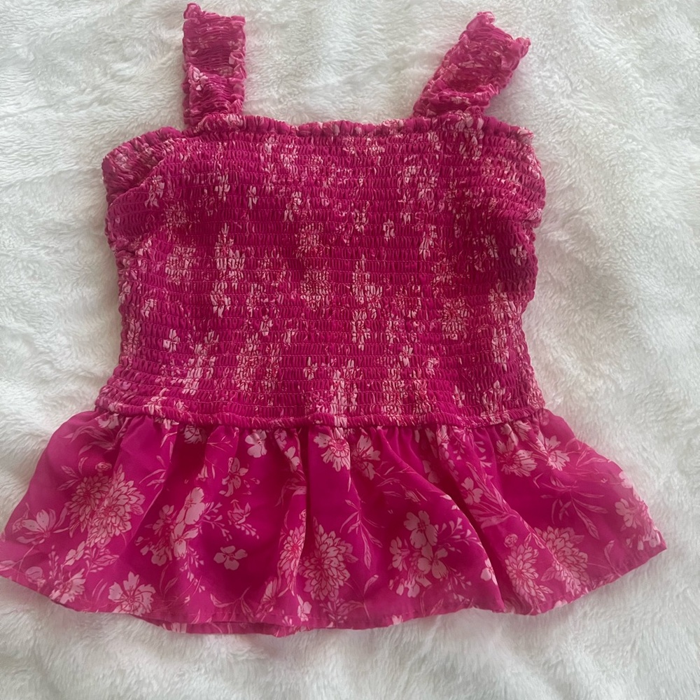 Pink Floral Top